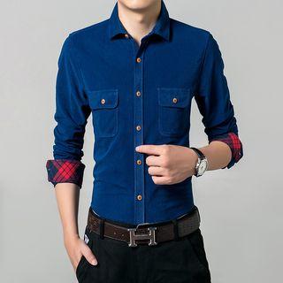Dual Pocket Plain Shirt
