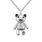 Austrian Crystal Bear Pendant Necklace 6 - 363 - One Size