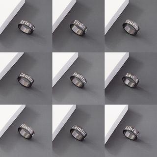 Zodiac Alloy Ring (various Designs)