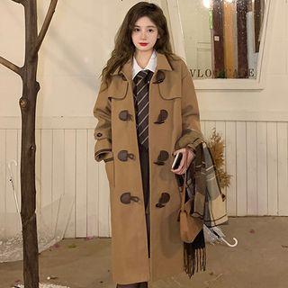 Toggle-button Woolen Coat (various Designs)