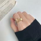 Butterfly Ring Set Gold - One Size