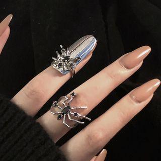 Rhinestone Spider Ring / Set