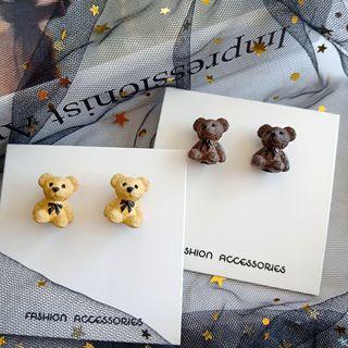Resin Bear Earring