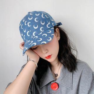 Moon Print Baseball Cap As Shown In Figure - M