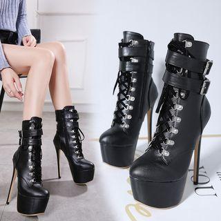 Stiletto Heel Platform Booties