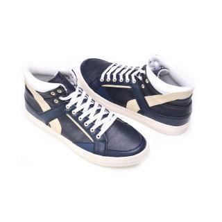 Genuine-leather High-top Sneakers
