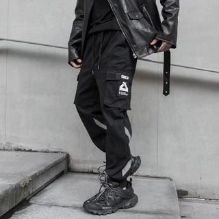 Cross Print Harem Pants