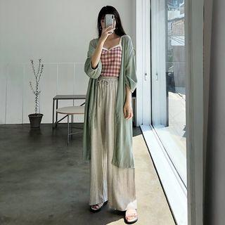 Tie-front Robe Cardigan