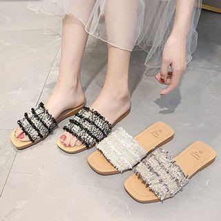 Pearl Accent Slide Sandals