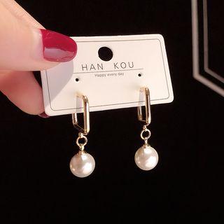 Faux Pearl Dangle Earring E1012 - One Size
