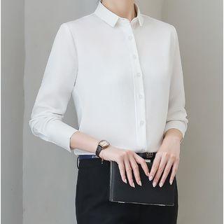 Plain Work Shirt / Pencil Skirt / Dress Pants / Set
