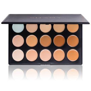 Shany - Professional Cream Foundation And Camouflage Concealer - 15 Color Palette As Figure Shown