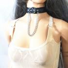 Chained Faux Leather Layered Choker