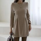 Pleated Glittered Minidress