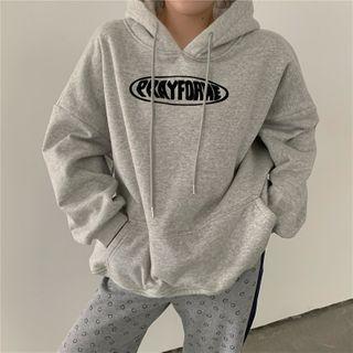 Long-sleeve Embroidered Hooded Sweatshirt