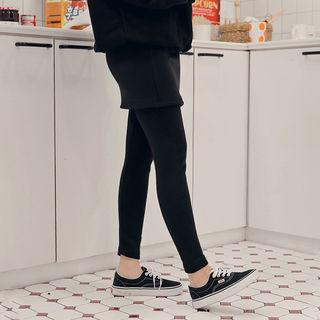 Skirt Overlay Winter Leggings