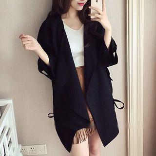Loose Fit Elbow Sleeve Long Jacket