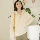Zip Placket Sweatshirt