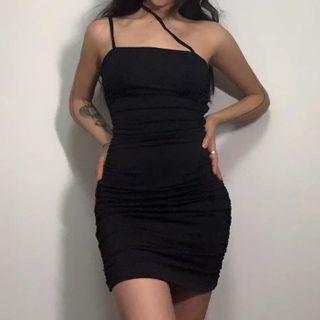 Asymmetrical Ruched Sheath Dress