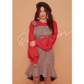 Houndstooth Mermaid Jumper Dress