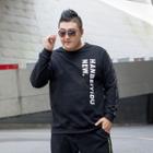 Plus Size Letter Print Long Sleeve T-shirt
