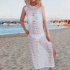 Sleeveless Knit Midi Beach Dress