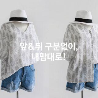 V-neck Foliage Blouse