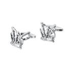 Fashionable Bagpipe Musical Instrument Cufflinks Silver - One Size