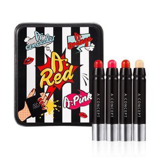 A:concept - A: Lipstick 3 Colors & Multi Concealer Kit 4pcs