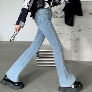 High-waist Flare Denim Pants