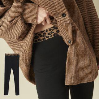 High Waist Skinny Pants Black - One Size