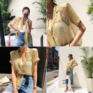 See-through Lace Blazer