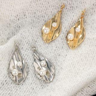 Alloy Faux Pearl Drop Earring