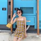 Check Slim-fit Jumper Dress