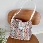 Dotted Applique Tote Bag White - One Size