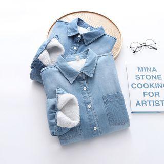 Fleece Denim Shirt