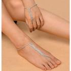 Set: Rhinestone Bracelet + Anklet