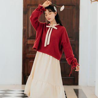 Sweater / Long-sleeve Midi Dress / Set