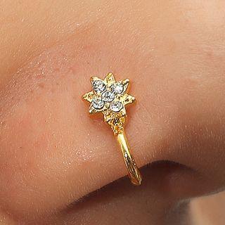 Rhinestone Alloy Faux Nose Ring (various Designs)
