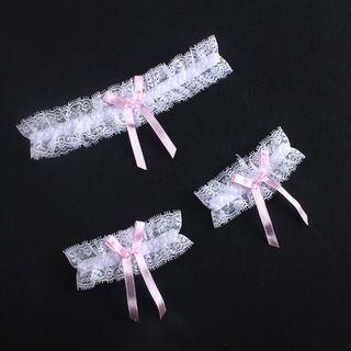 Set: Lace Garter + Bracelet