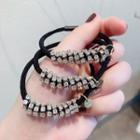 Rhinestone Hair Tie Black - One Size