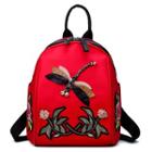 Dragonfly Embroidered Oxford Backpack