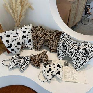 Cow Print Bow Crossbody Bag