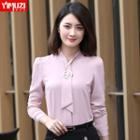Tie Detail Long-sleeve Blouse