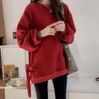 Tie-hem Sweatshirt