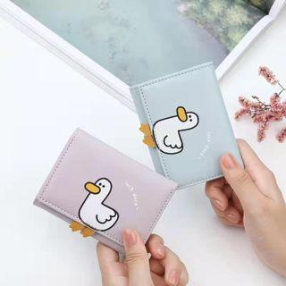 Duck Print Faux Leather Wallet