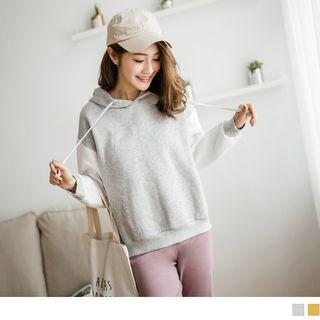 Raglan Sleeve Drawstring Hoodie