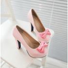 Bow Accent High Heel Pumps