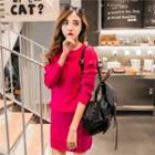 Set: Sweater + Knit Skirt