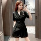 Cut-out Short-sleeve Playsuit